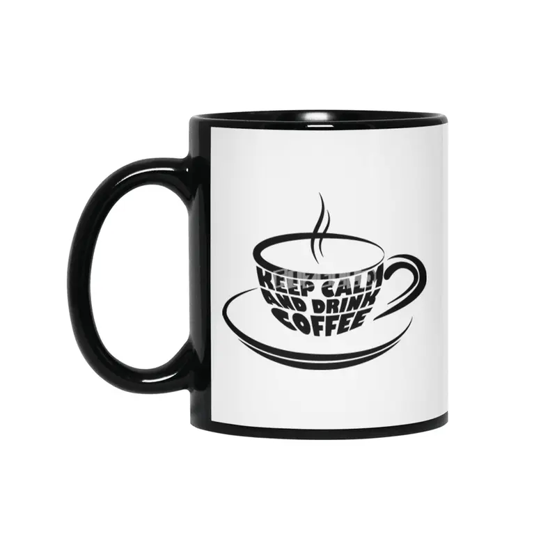 Keep calm and drink coffee! Siyah Kupa