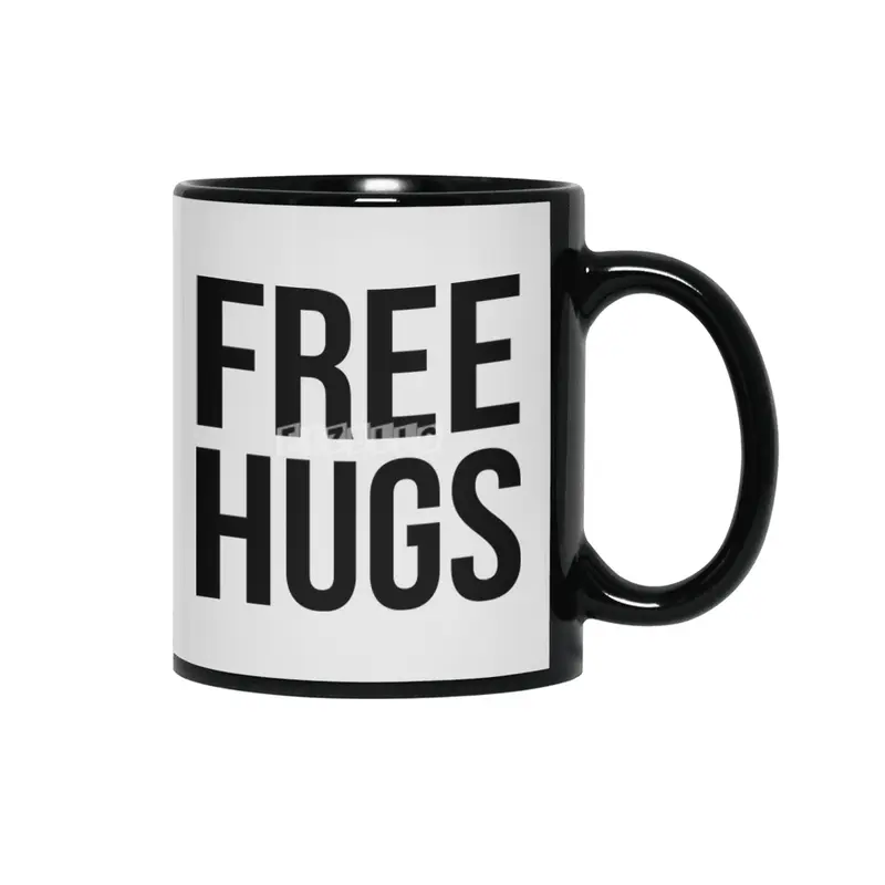 FREE HUGS Siyah Kupa