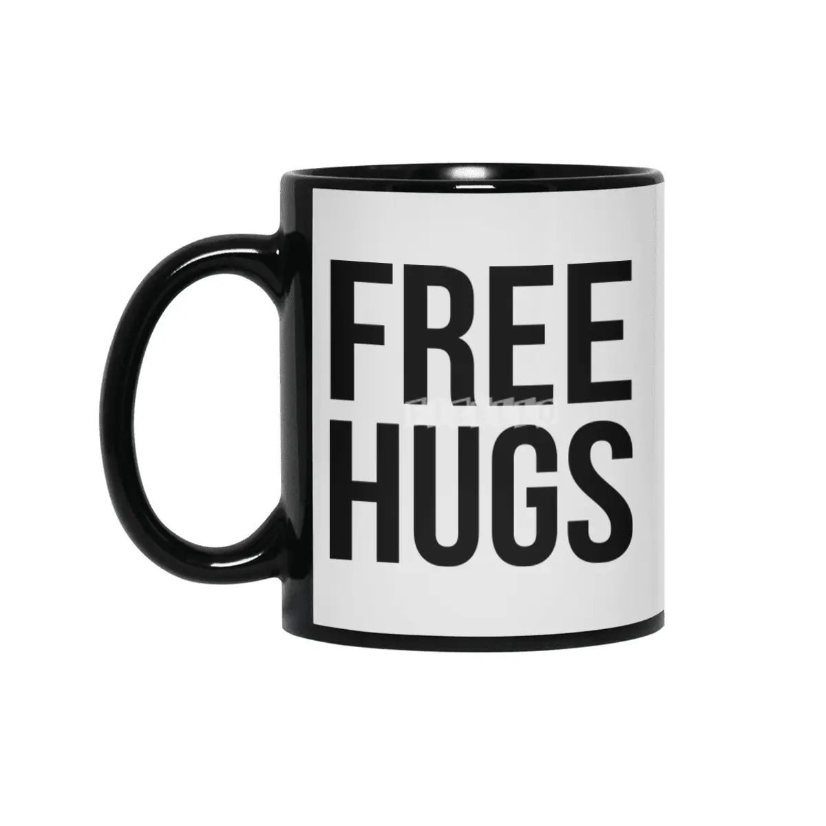 FREE HUGS Siyah Kupa