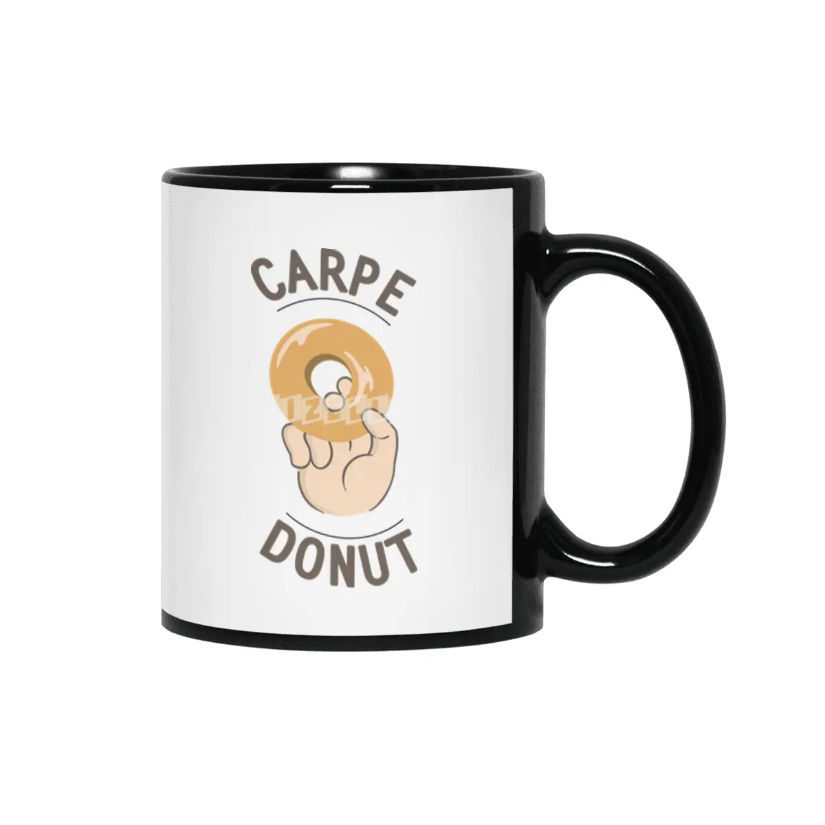 Carpe Donut Siyah Kupa