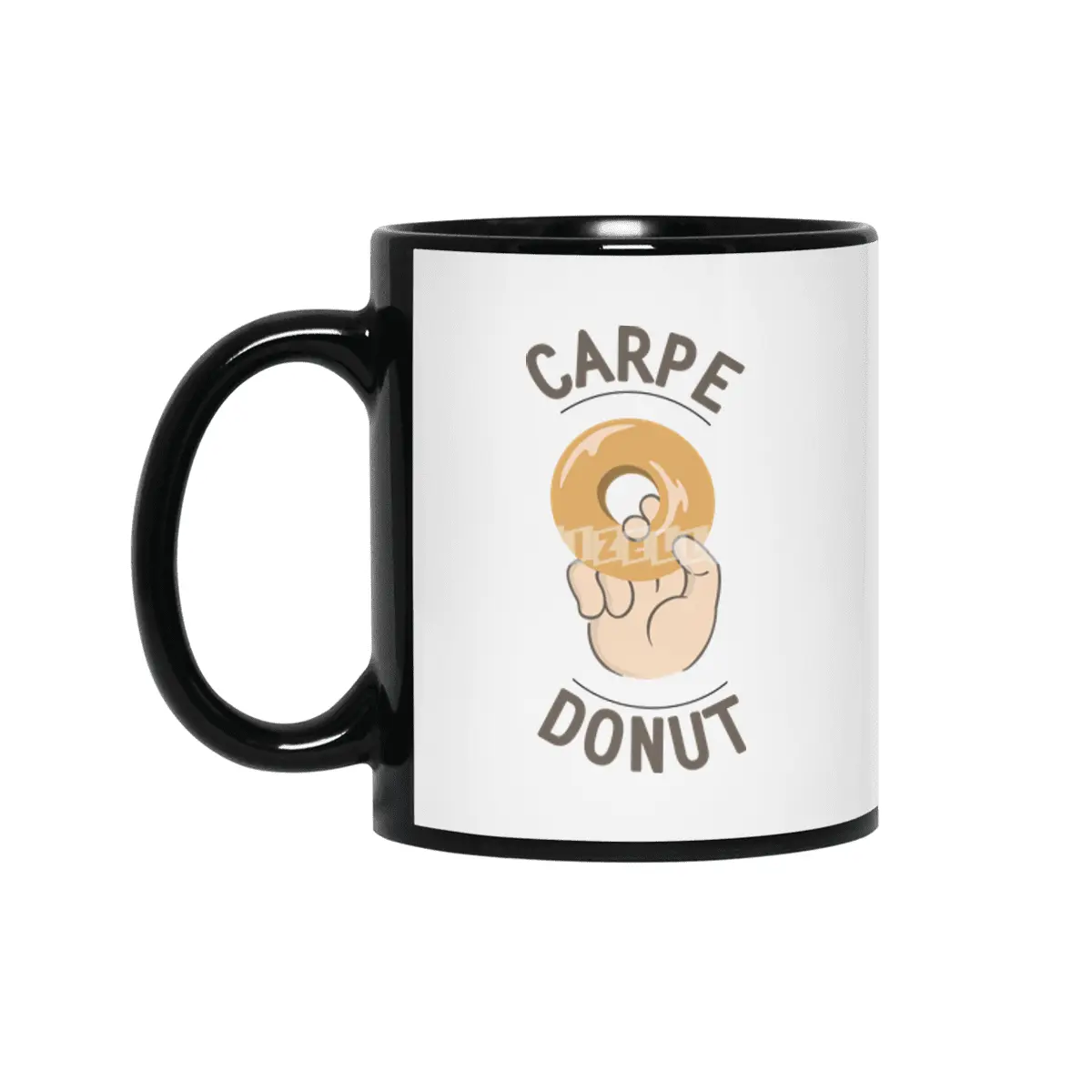 Carpe Donut Siyah Kupa