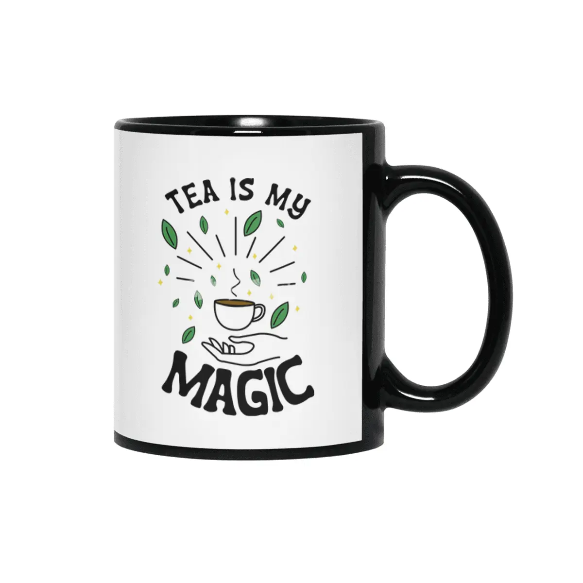 Tea Is My Magic Siyah Kupa