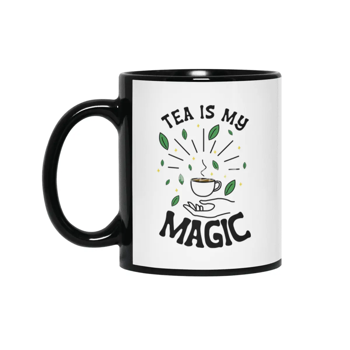 Tea Is My Magic Siyah Kupa
