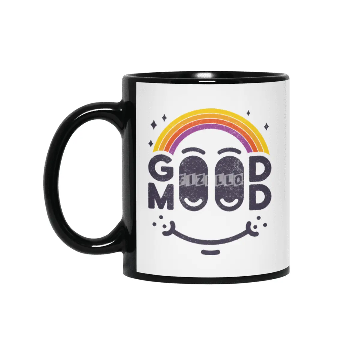 Good Mood rainbow Siyah Kupa