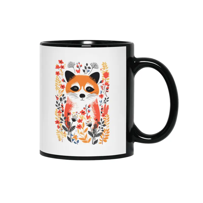 Autumn Red Panda Siyah Kupa