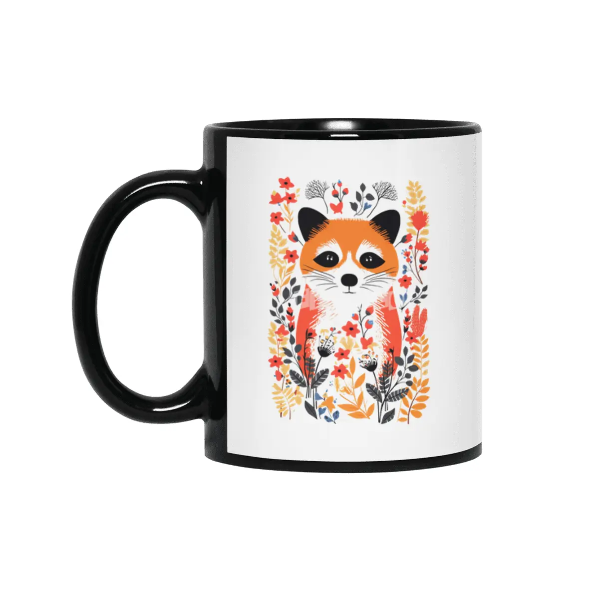 Autumn Red Panda Siyah Kupa