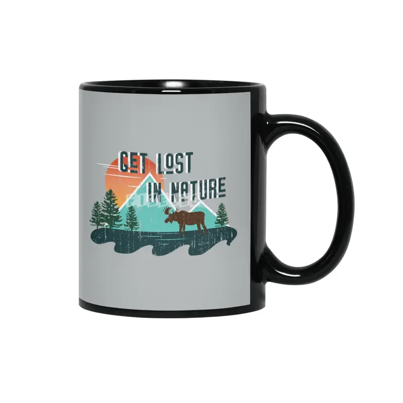 Get Lost in Nature Siyah Kupa