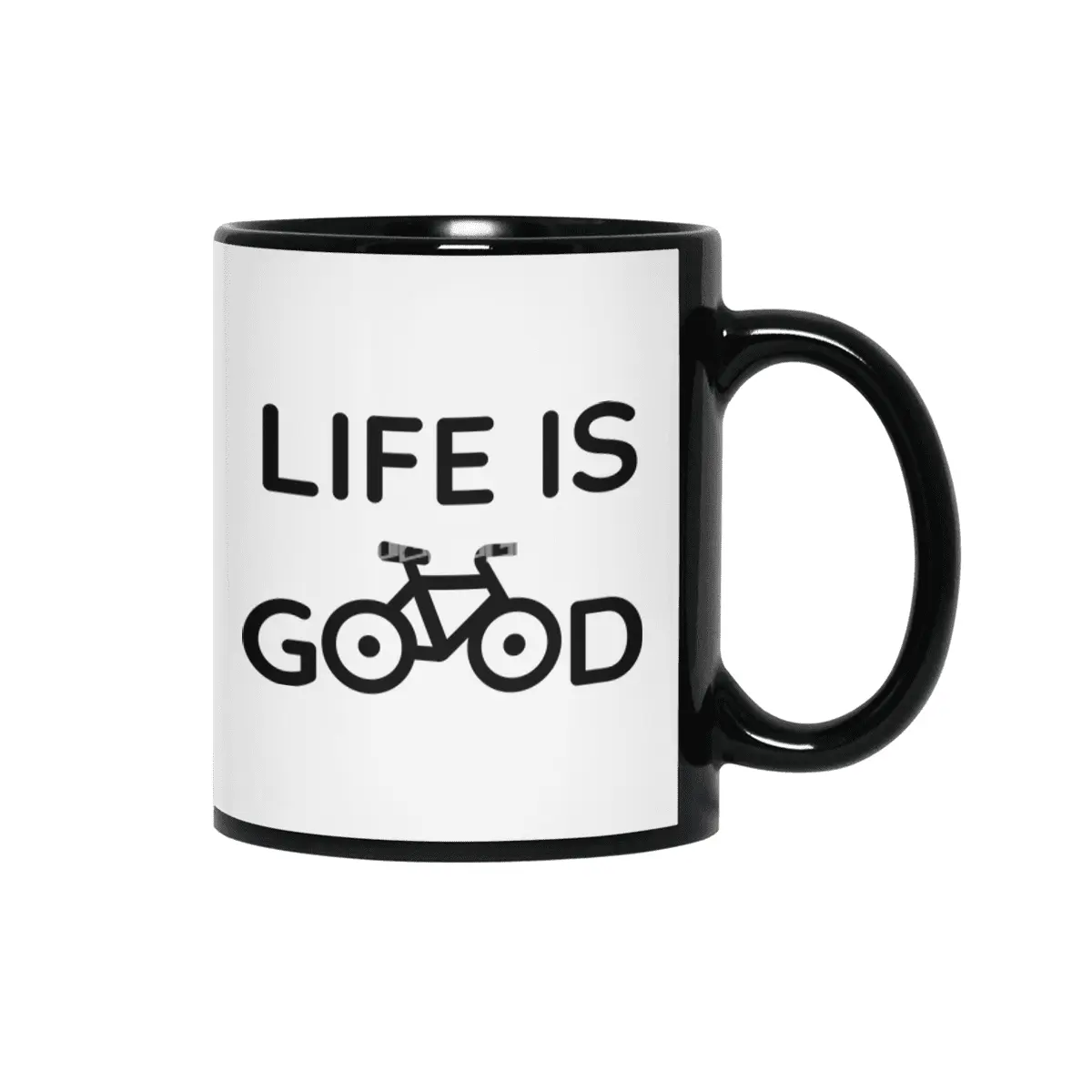 Life is good on a bike Siyah Kupa