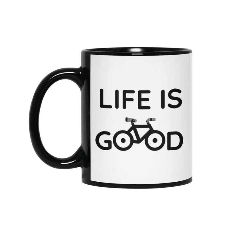 Life is good on a bike Siyah Kupa