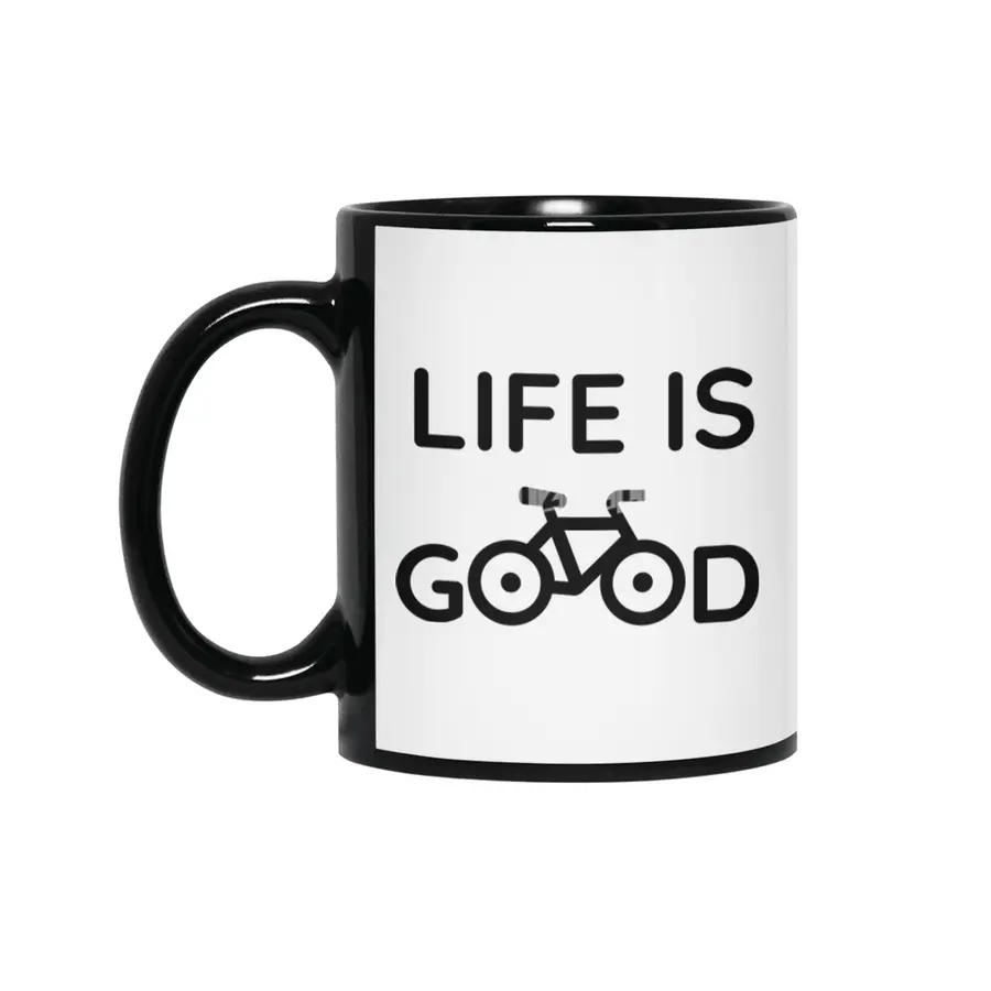 Life is good on a bike Siyah Kupa