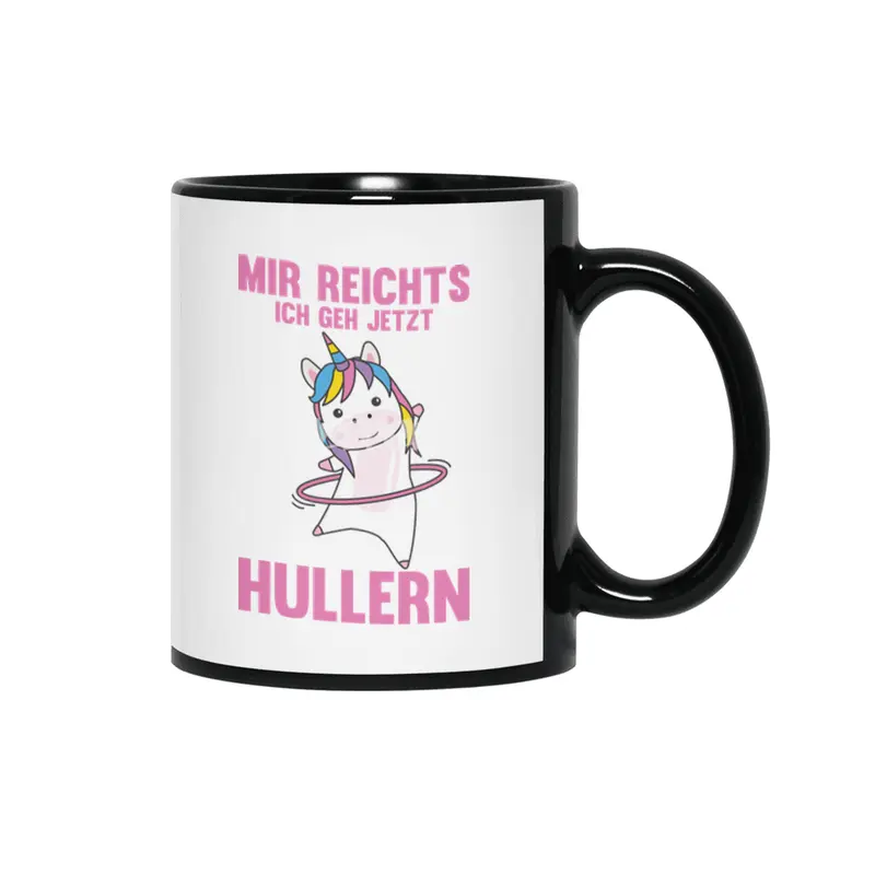 I'm Rich In I Go Hullern Unicorn Rosa Siyah Kupa