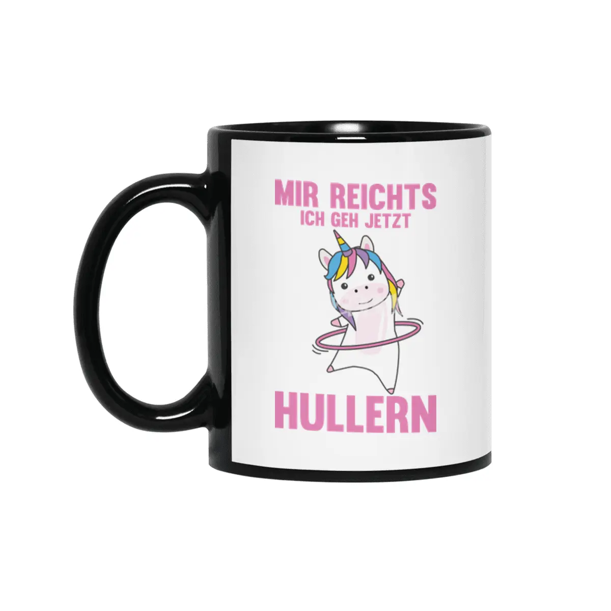 I'm Rich In I Go Hullern Unicorn Rosa Siyah Kupa