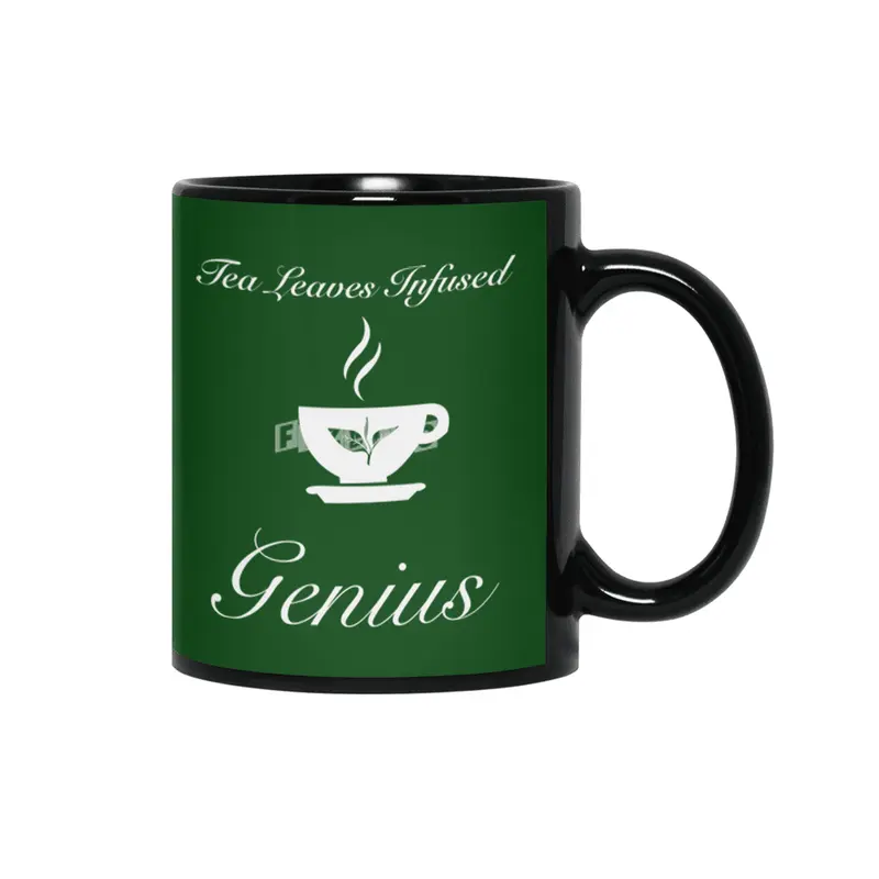 Tea Leaves Infused Genius Siyah Kupa