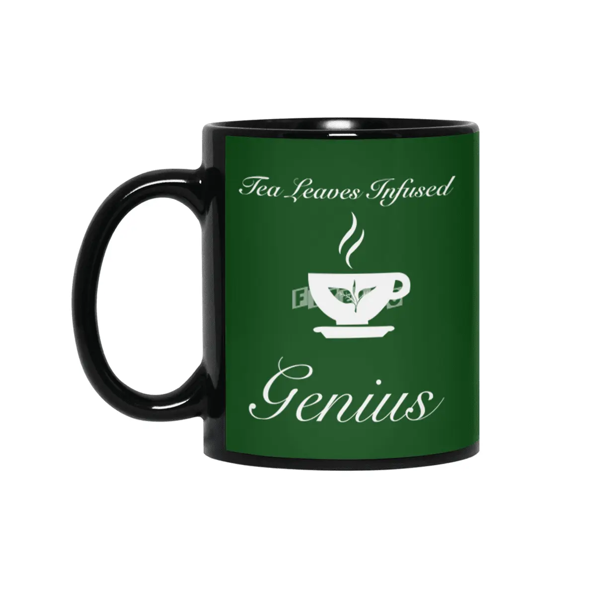 Tea Leaves Infused Genius Siyah Kupa