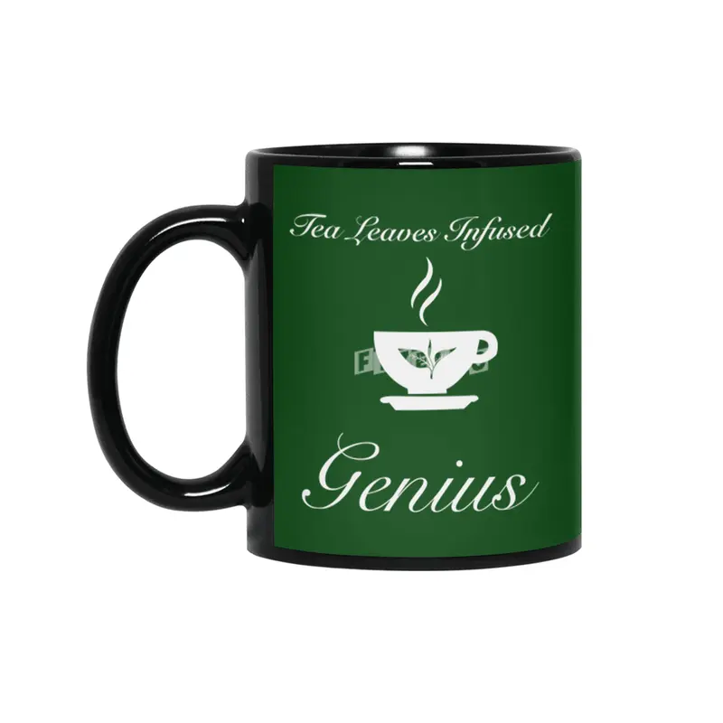 Tea Leaves Infused Genius Siyah Kupa