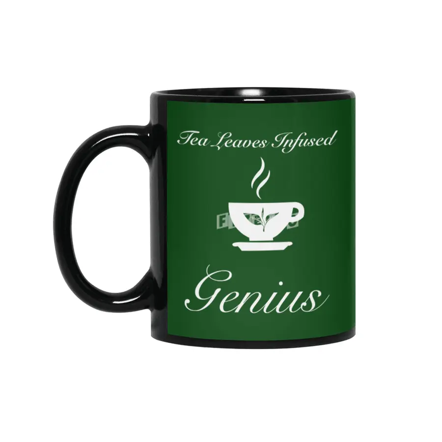 Tea Leaves Infused Genius Siyah Kupa