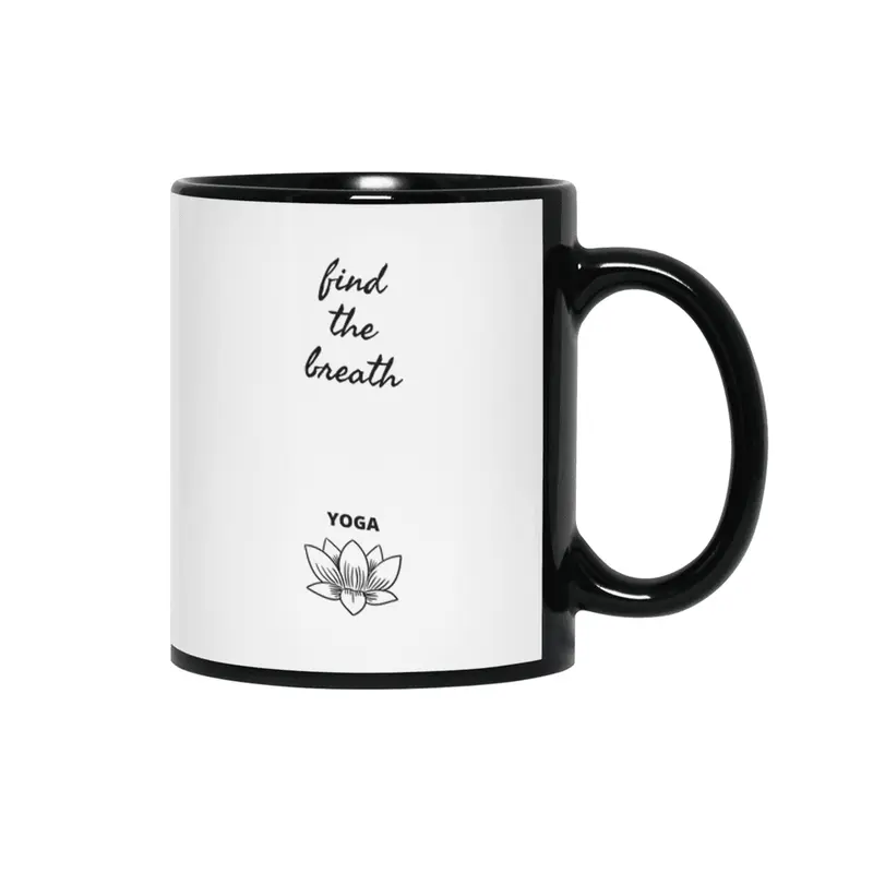 find the Breath Yoga Siyah Kupa