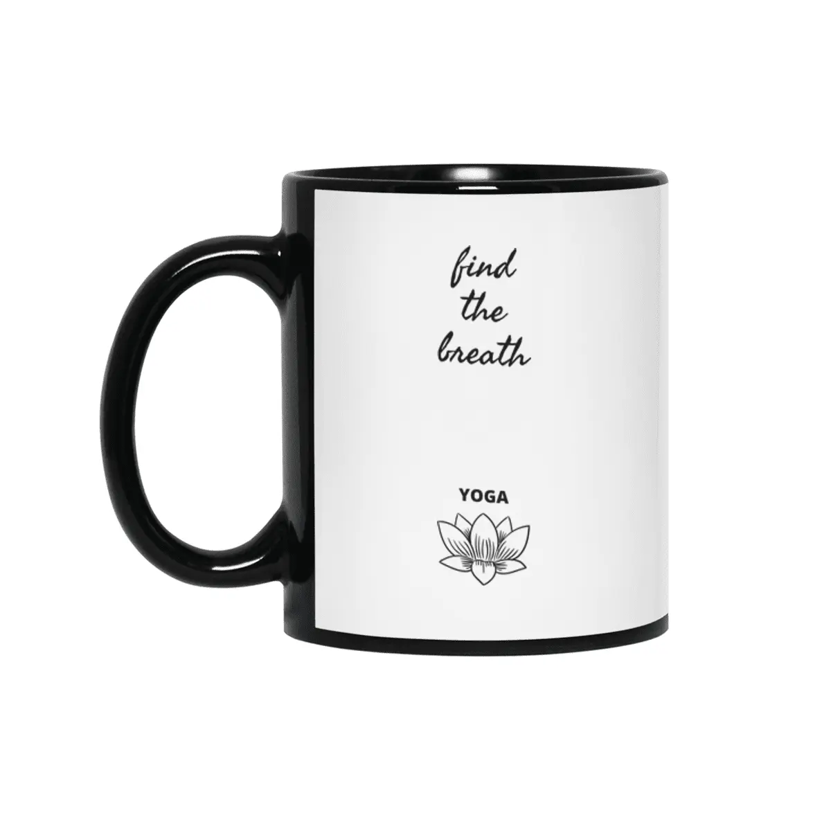 find the Breath Yoga Siyah Kupa