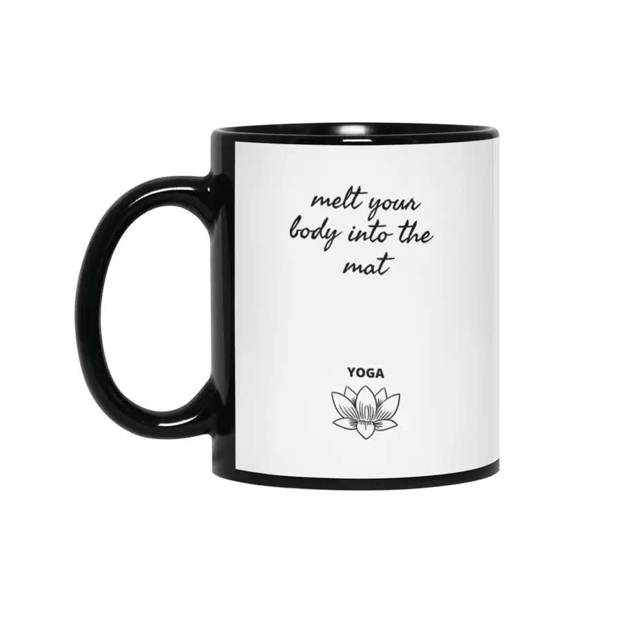 melt your body into the mat Yoga Siyah Kupa