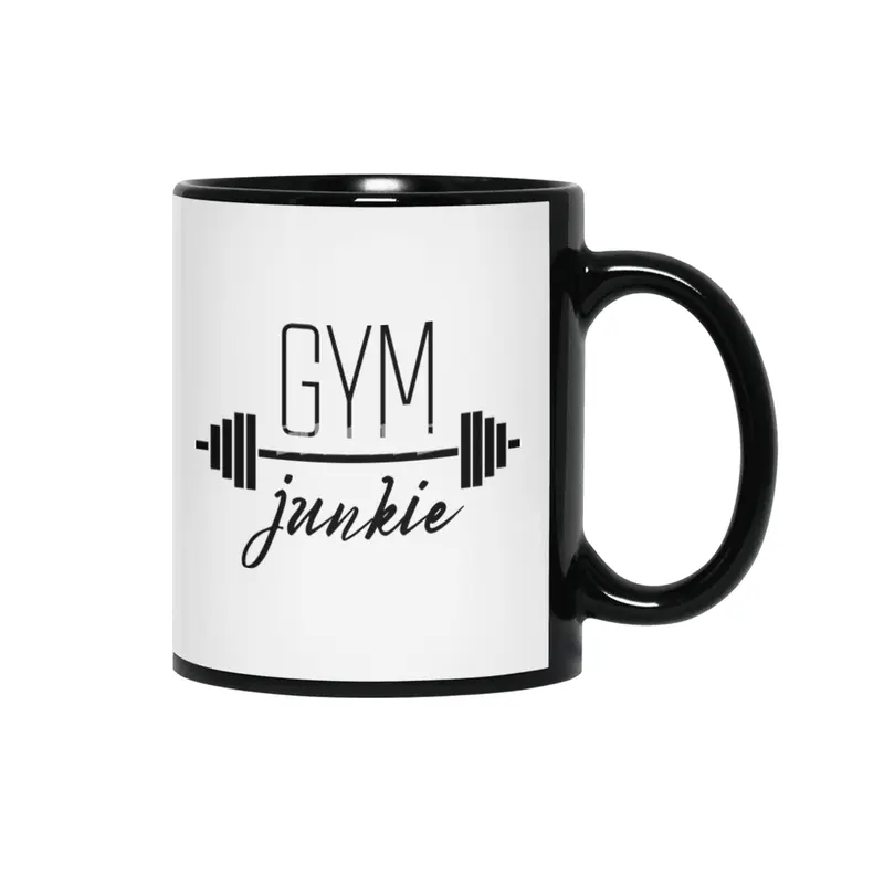 Gym Junkie Siyah Kupa