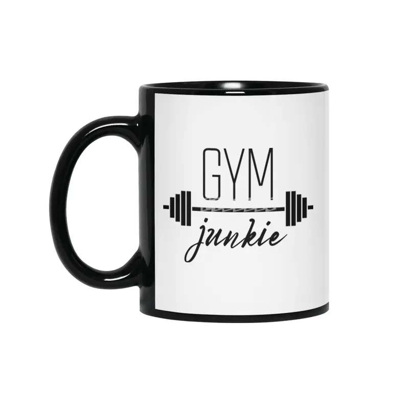 Gym Junkie Siyah Kupa