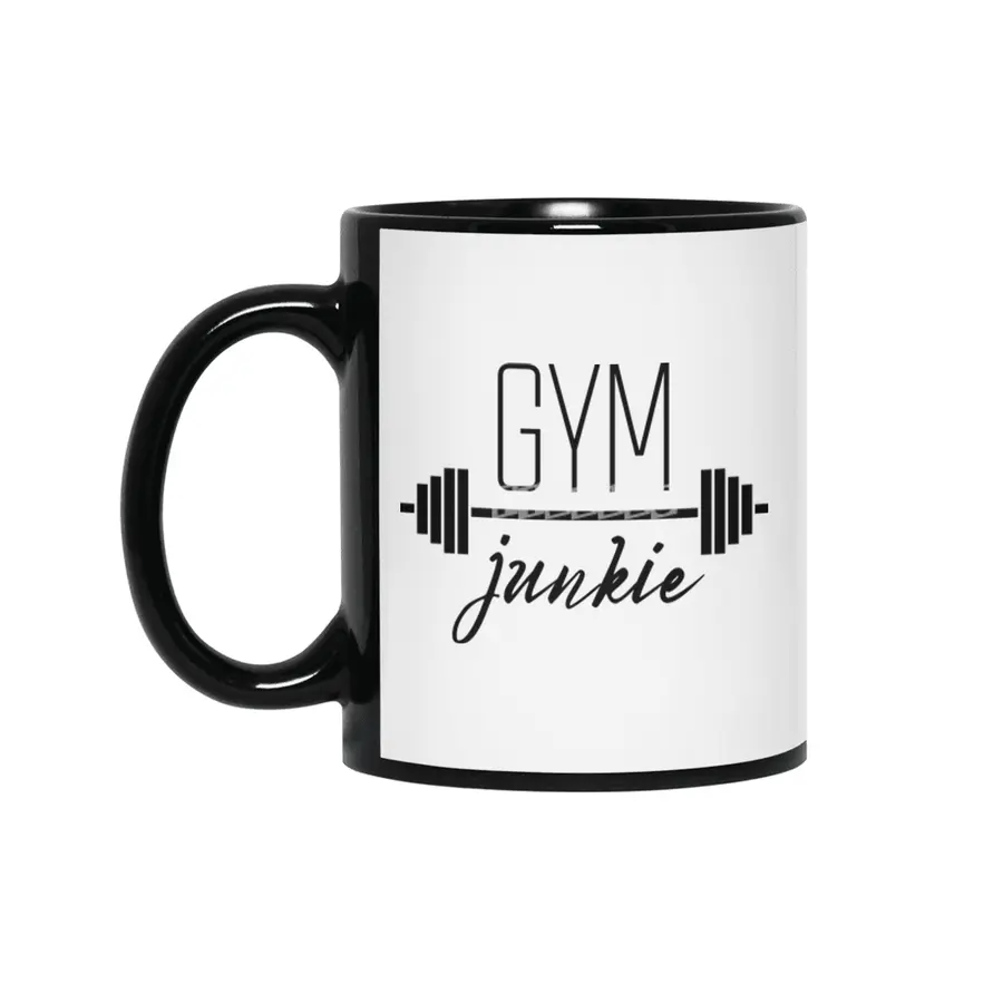 Gym Junkie Siyah Kupa