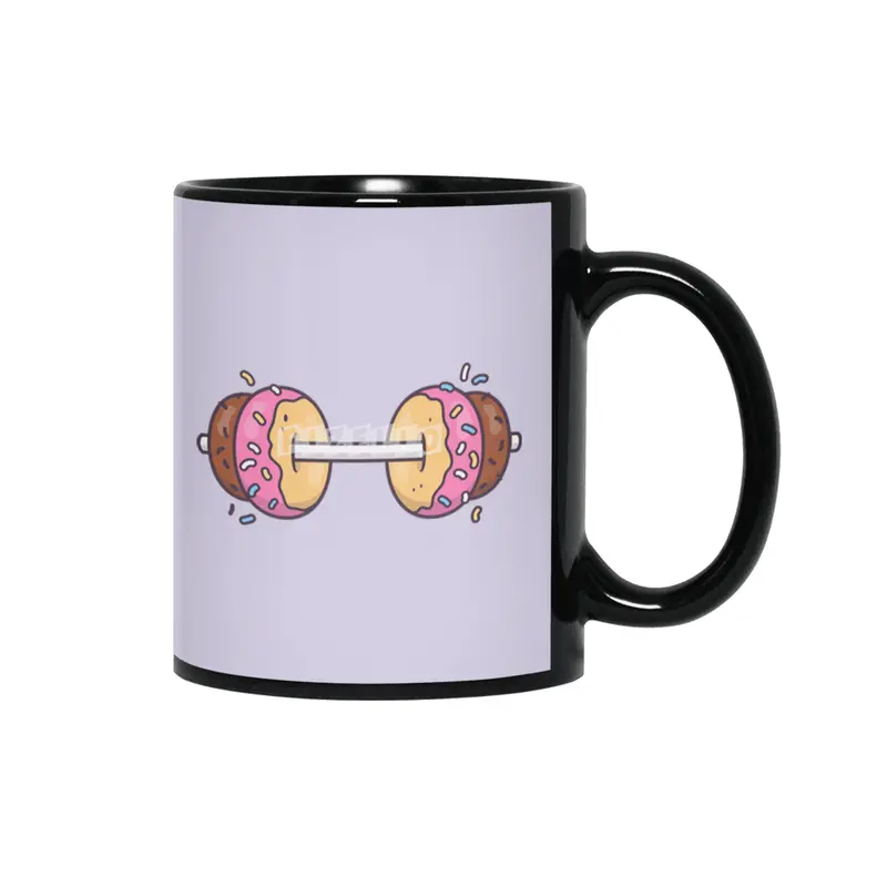 Donuts Barbell Siyah Kupa
