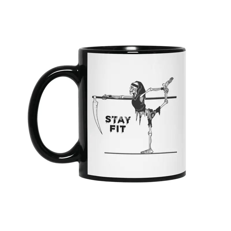 Stay Fit! Siyah Kupa