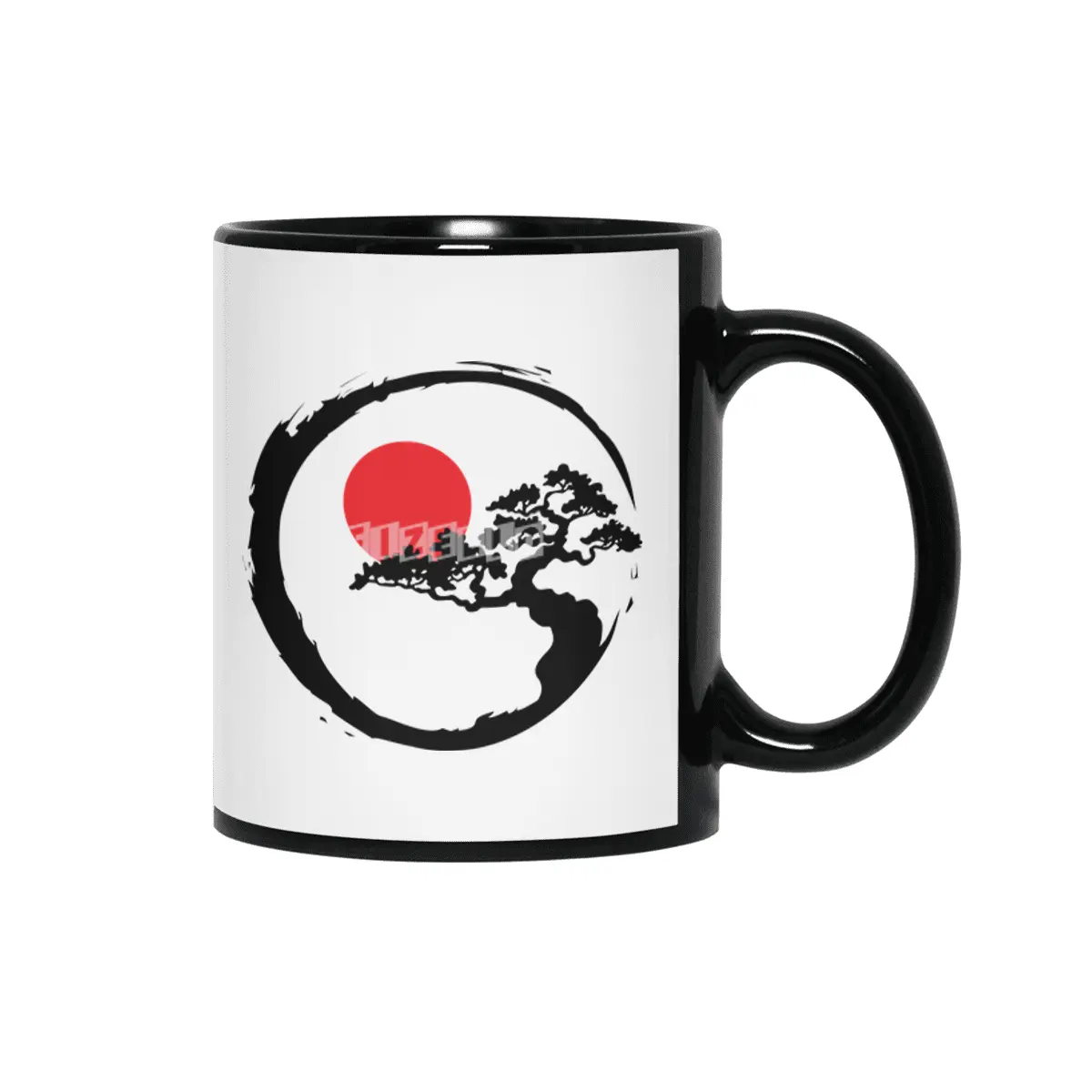 Enso Bonsai Tree Siyah Kupa