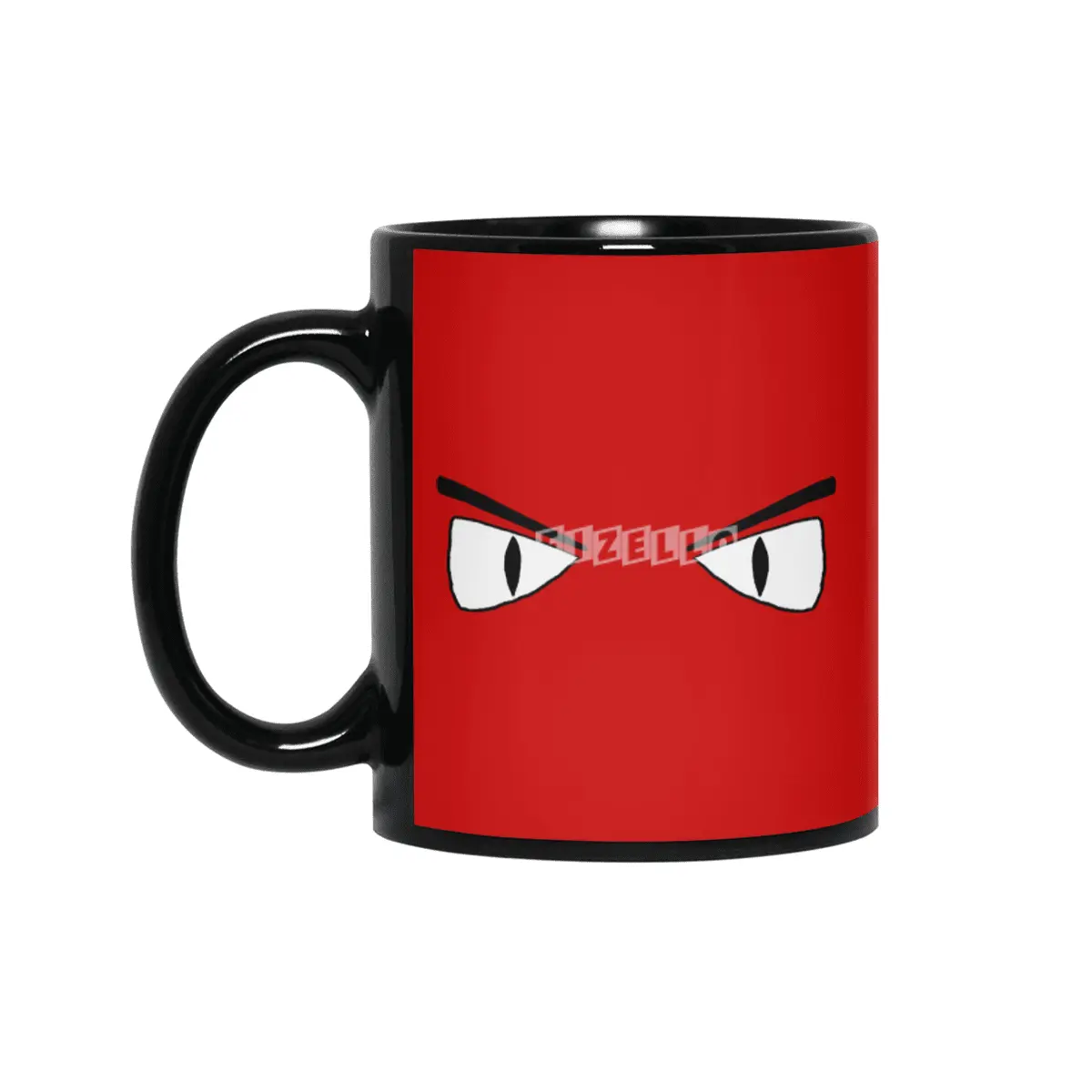 Cartoon Eyes - Angry Face Siyah Kupa