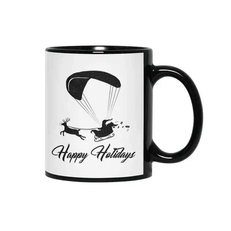 Happy Holidays - Paragliding Santa Siyah Kupa