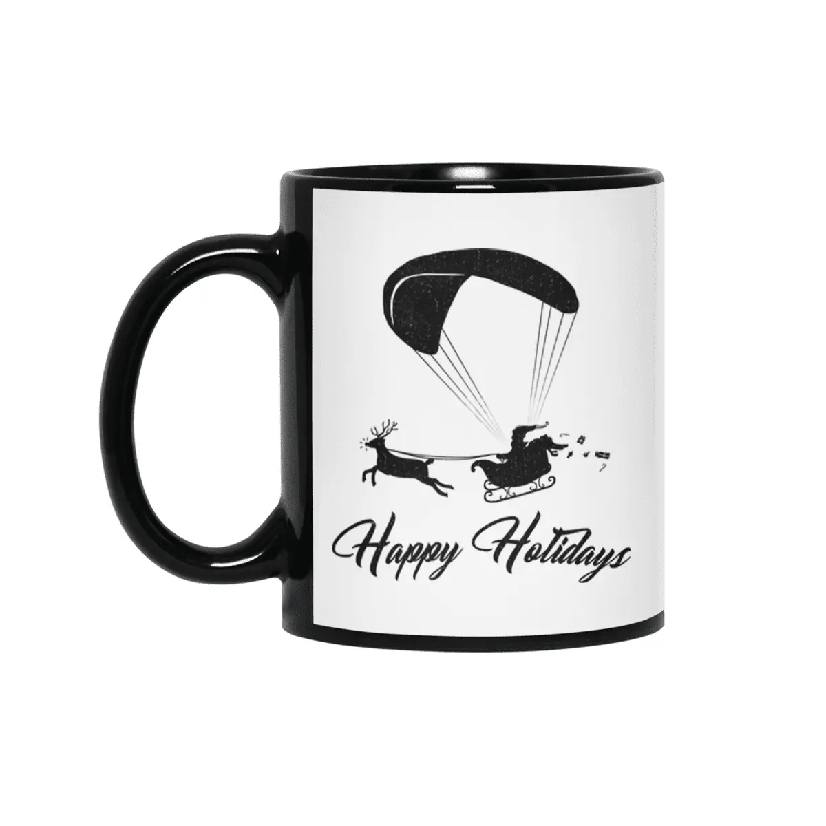 Happy Holidays - Paragliding Santa Siyah Kupa