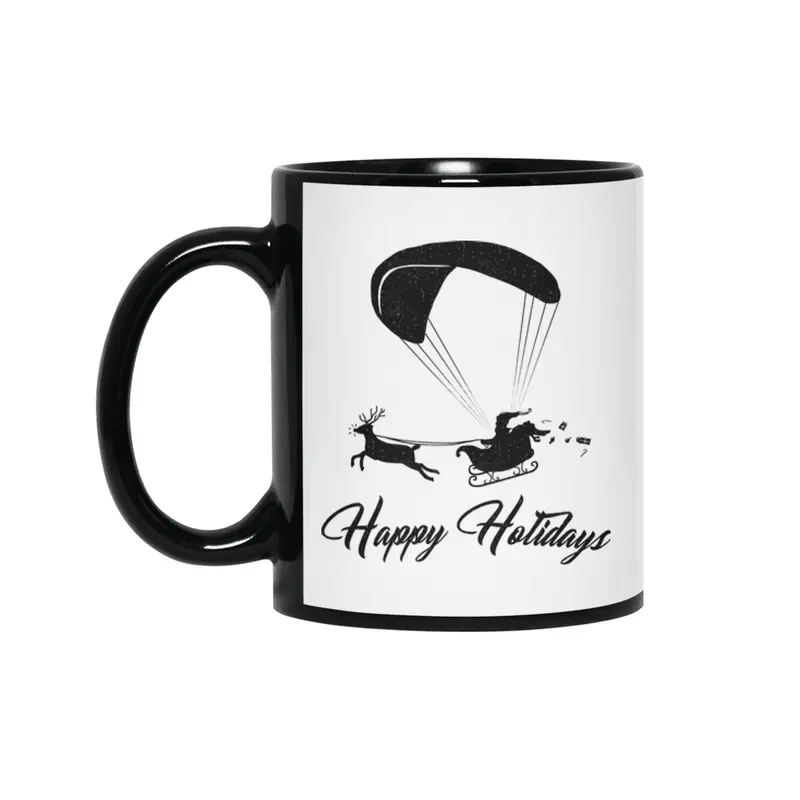 Happy Holidays - Paragliding Santa Siyah Kupa