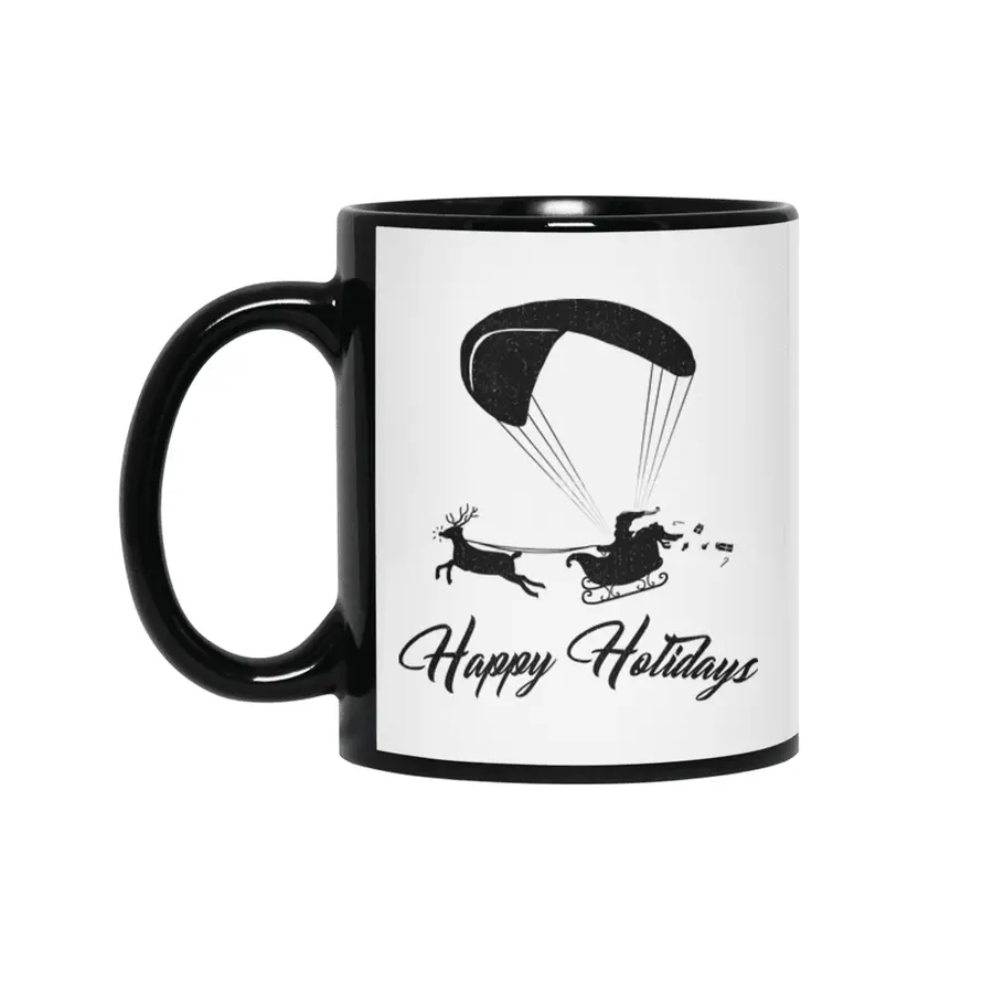 Happy Holidays - Paragliding Santa Siyah Kupa