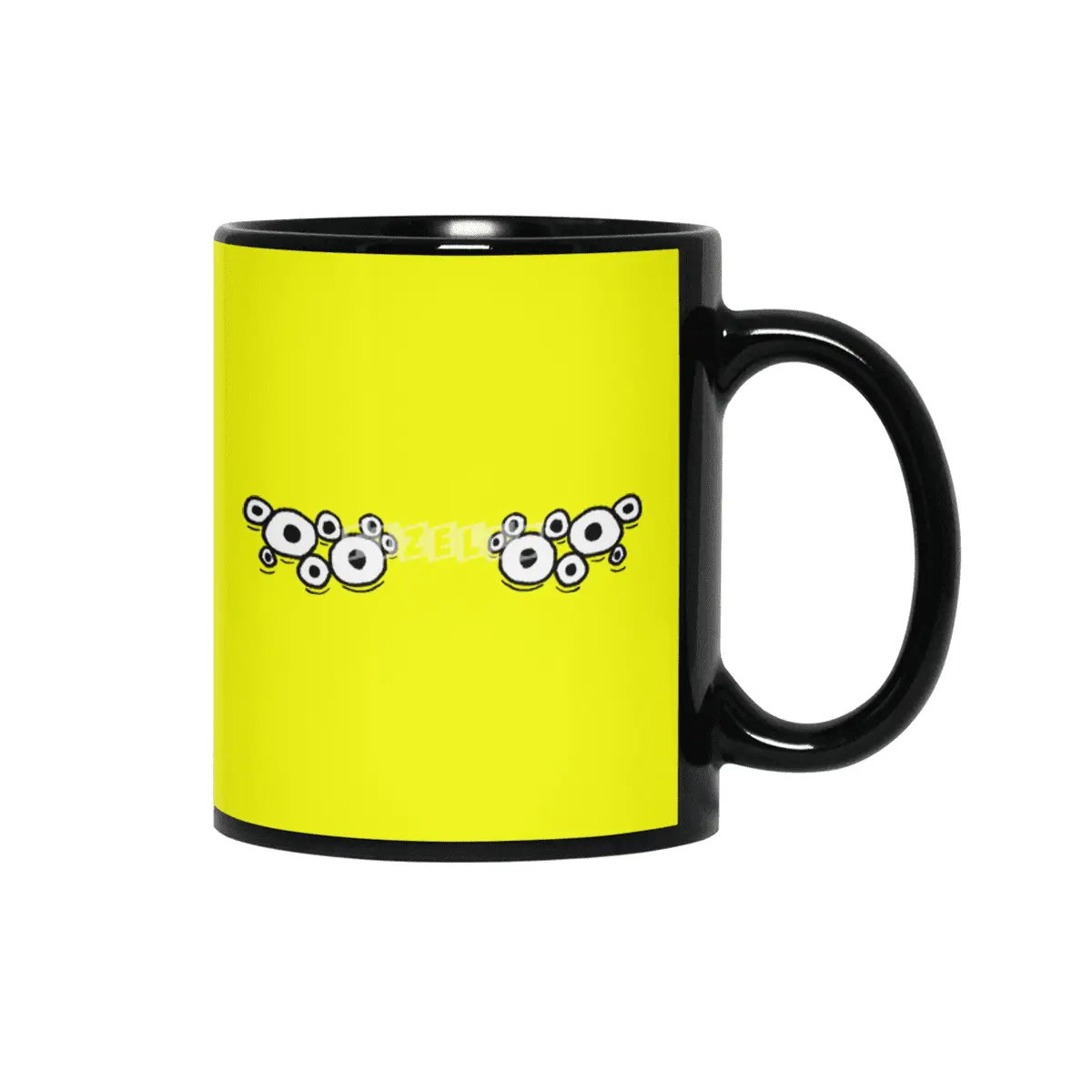 Cartoon Eyes - Spider Monster Face Siyah Kupa