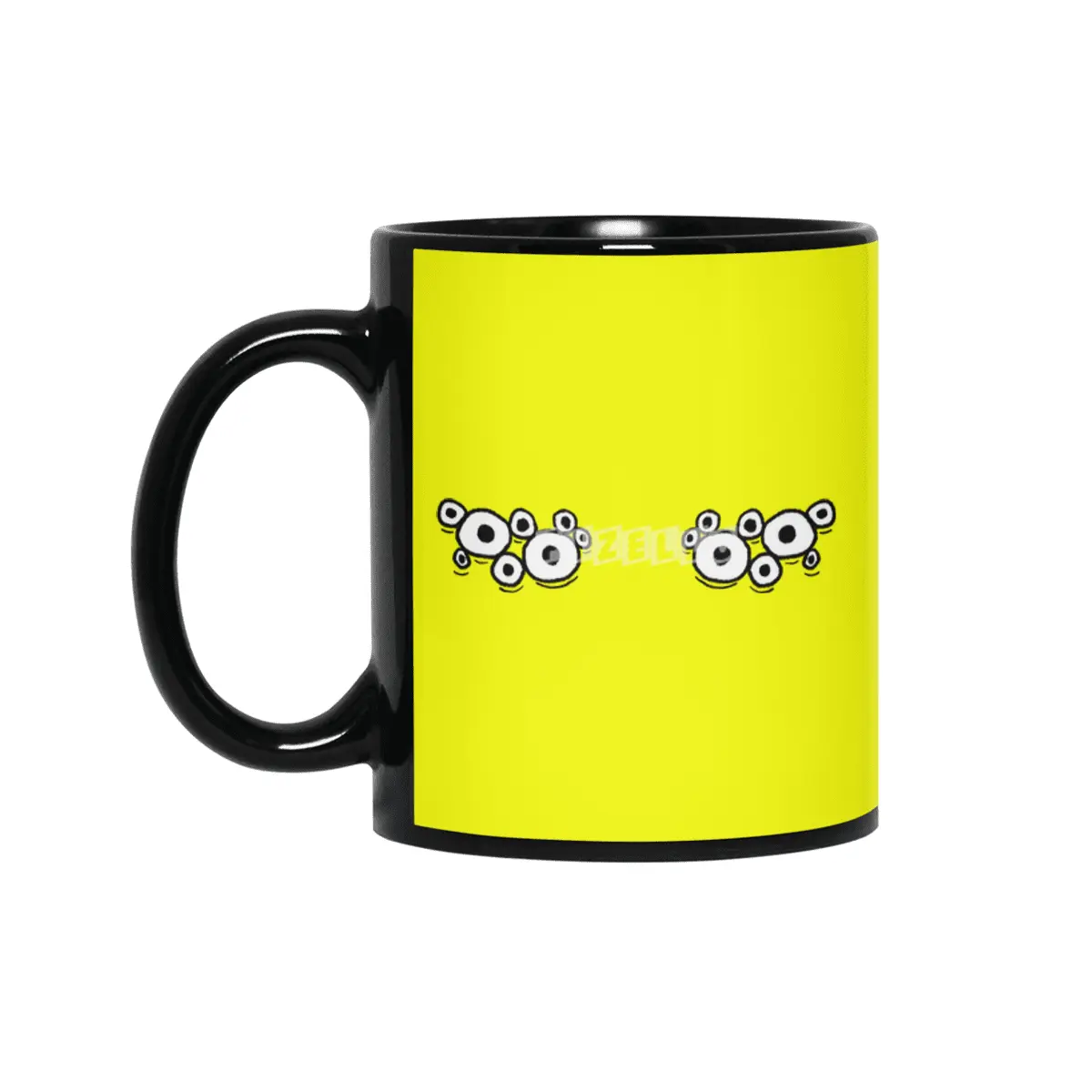 Cartoon Eyes - Spider Monster Face Siyah Kupa