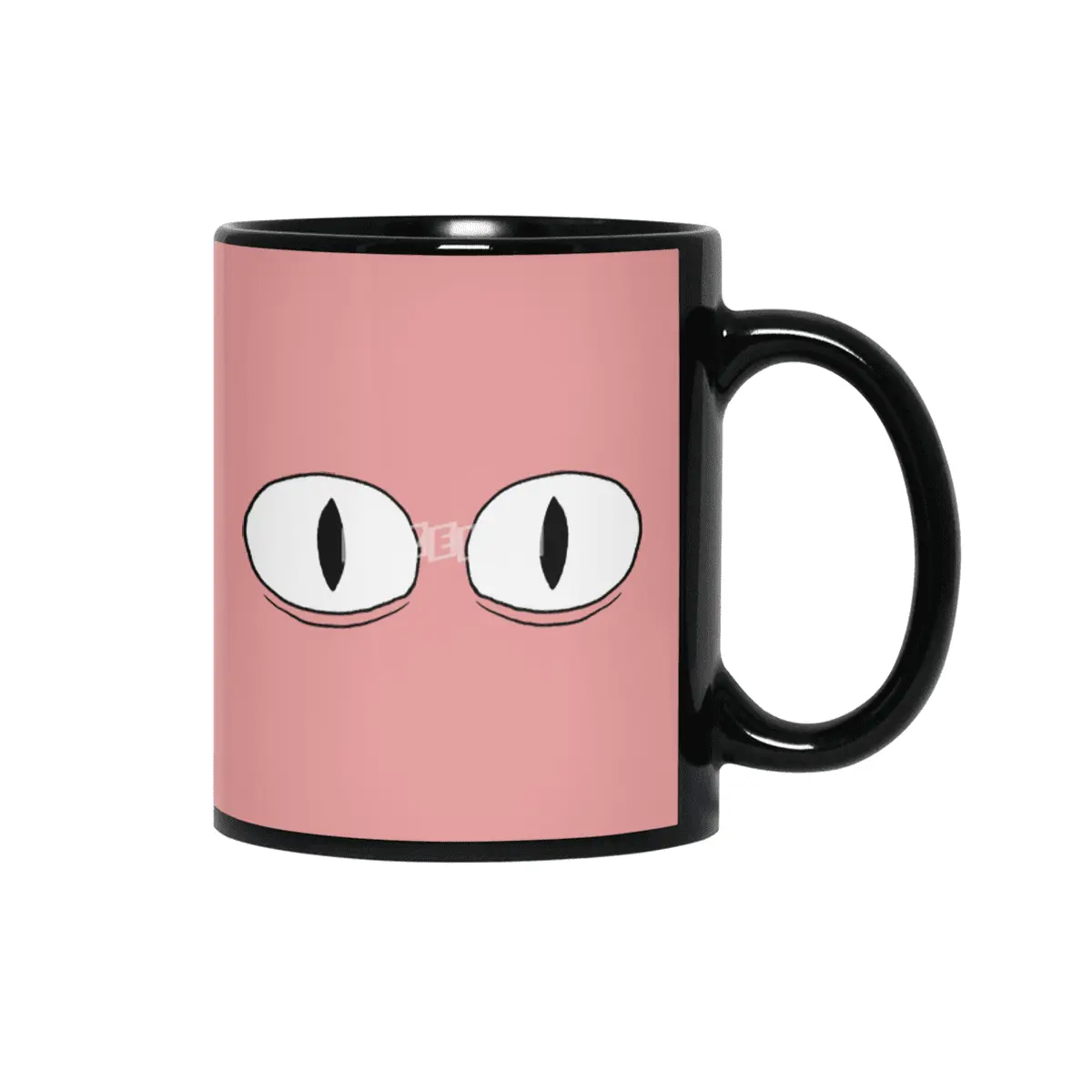 Cartoon Eyes - Surprised Face Siyah Kupa