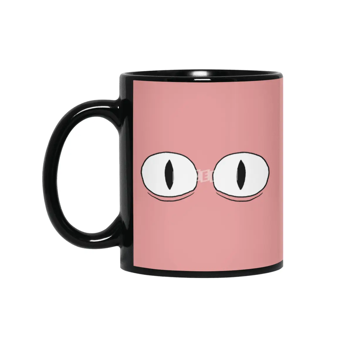 Cartoon Eyes - Surprised Face Siyah Kupa