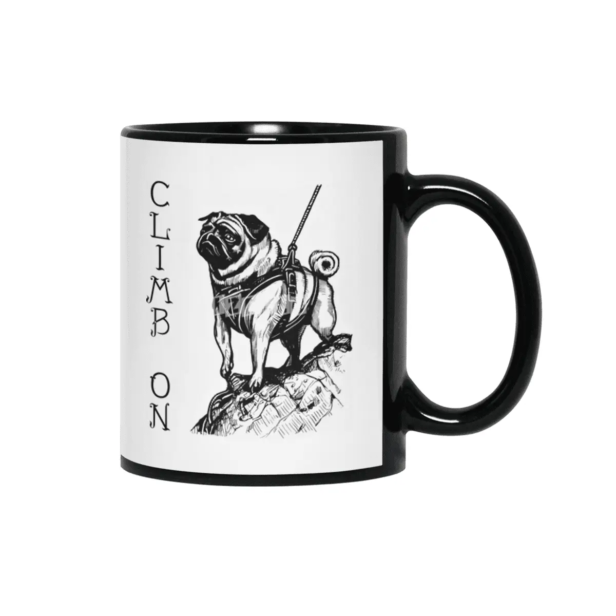 Climb On - Pug Siyah Kupa