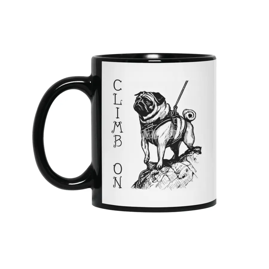 Climb On - Pug Siyah Kupa