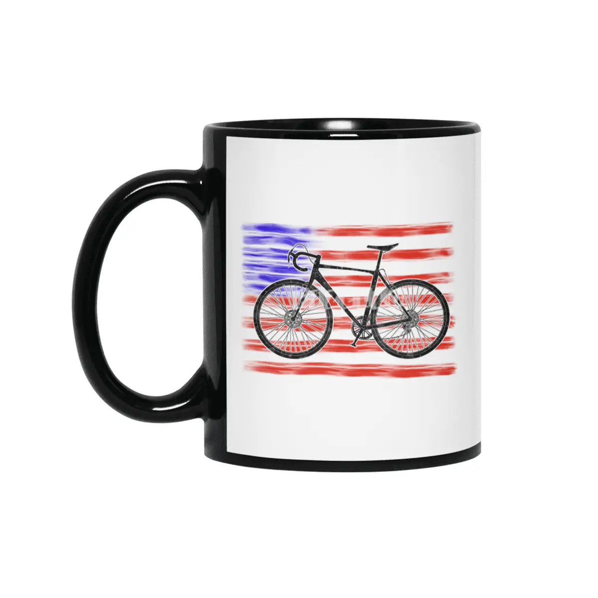 Cyclocross Bicycle American Flag Siyah Kupa