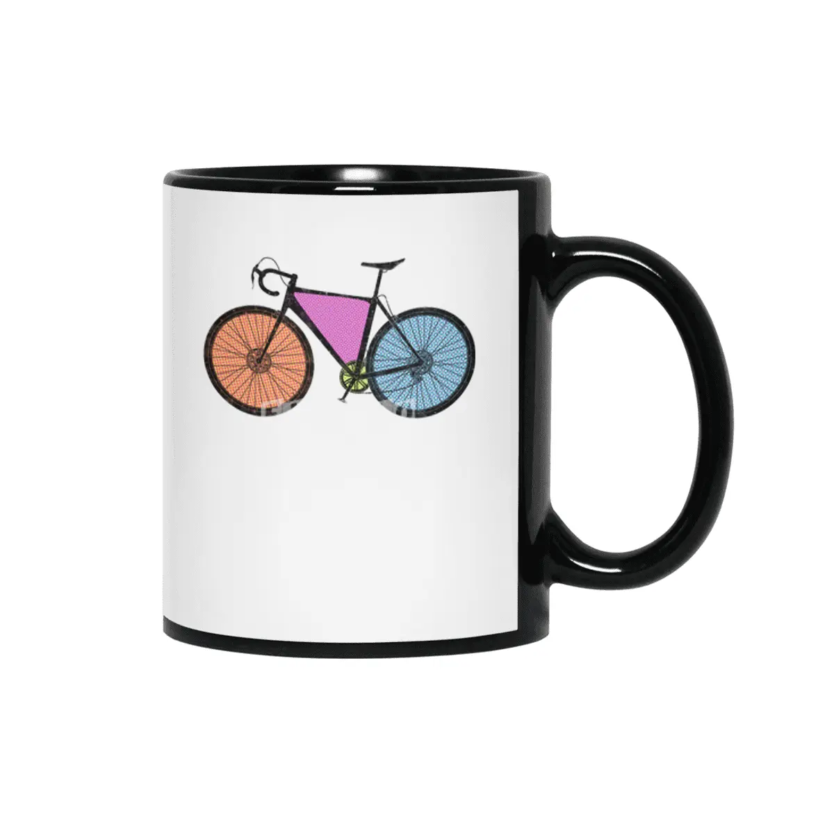 Cyclocross Bicycle Halftone Siyah Kupa
