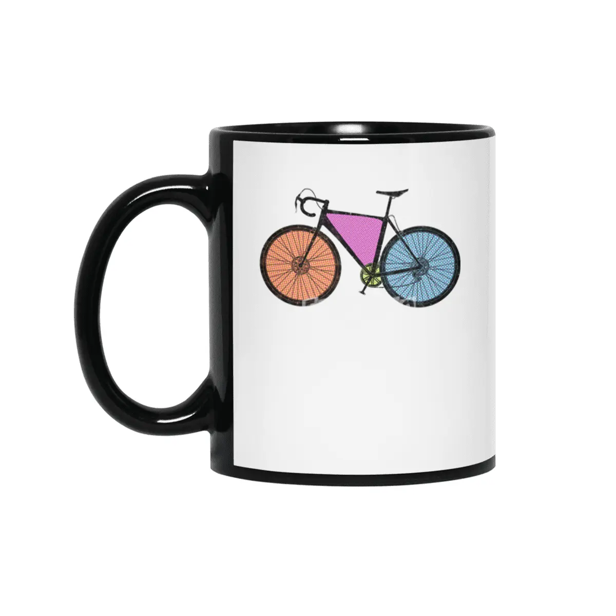 Cyclocross Bicycle Halftone Siyah Kupa
