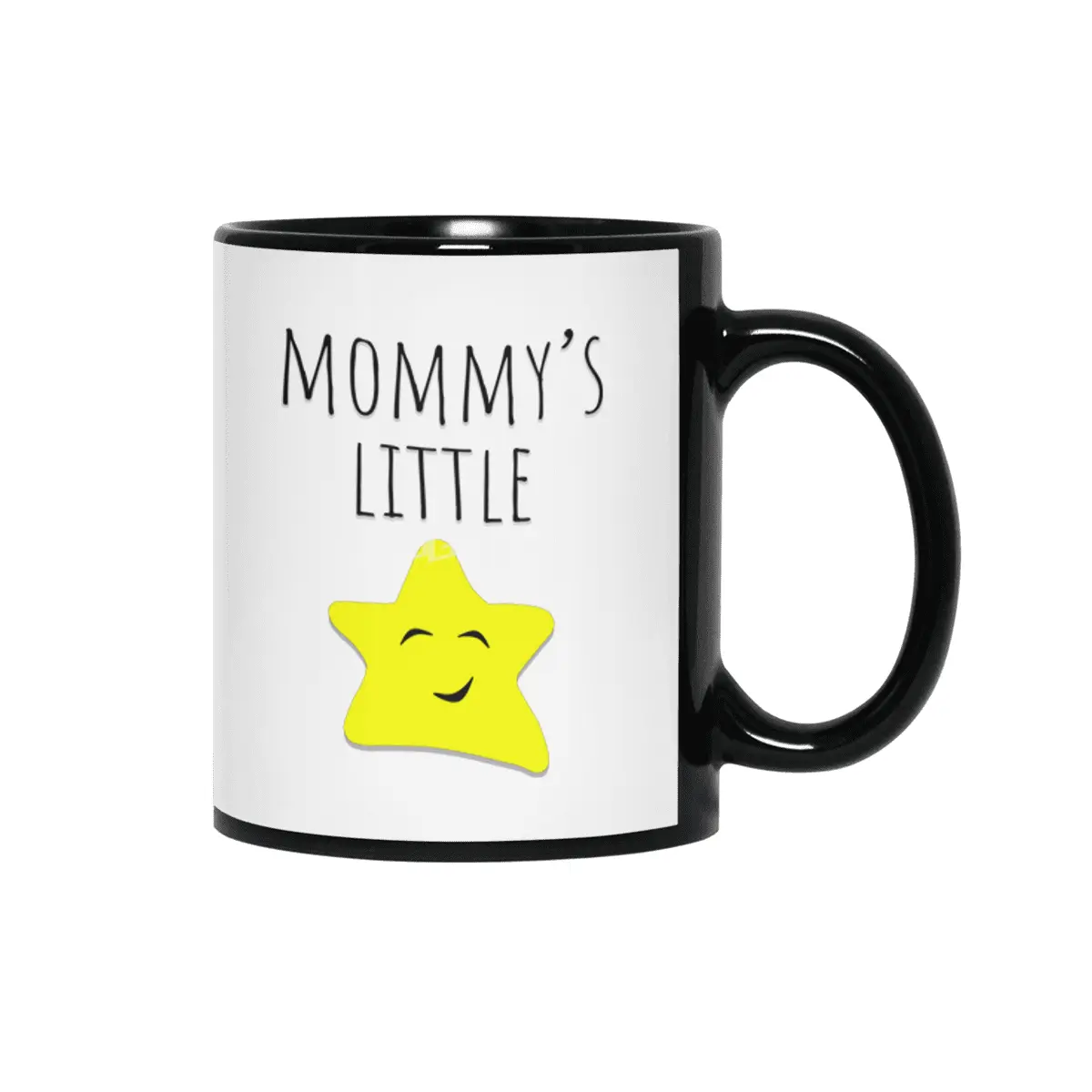 Mommy's Little Star Siyah Kupa