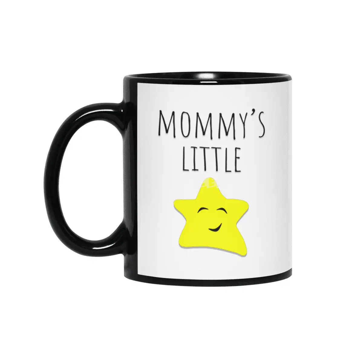 Mommy's Little Star Siyah Kupa