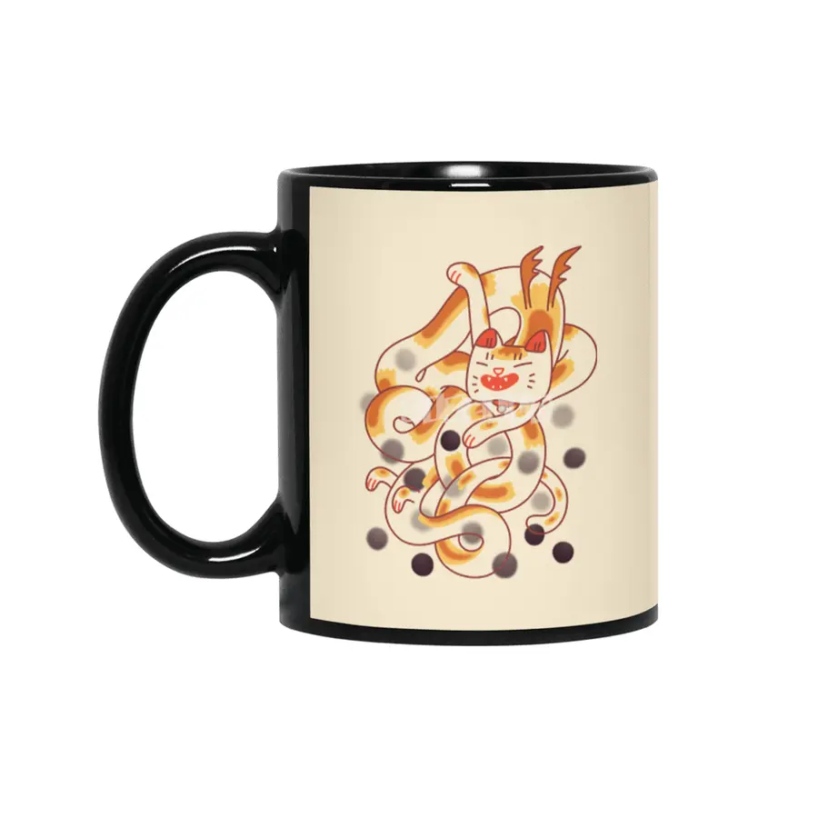 Cat Dragon Siyah Kupa