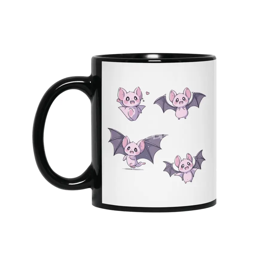 Cute Bat Siyah Kupa
