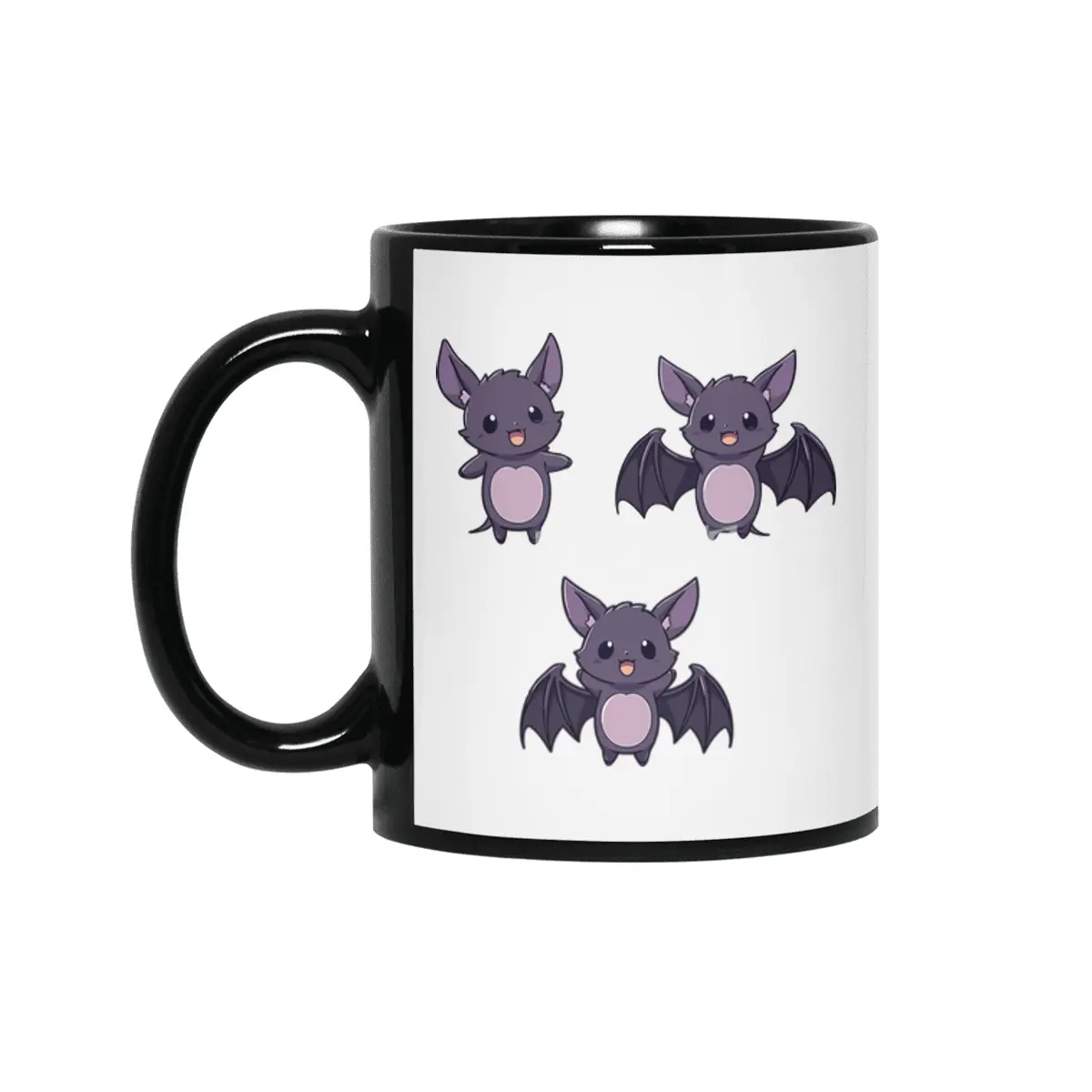 Cute Bat Siyah Kupa