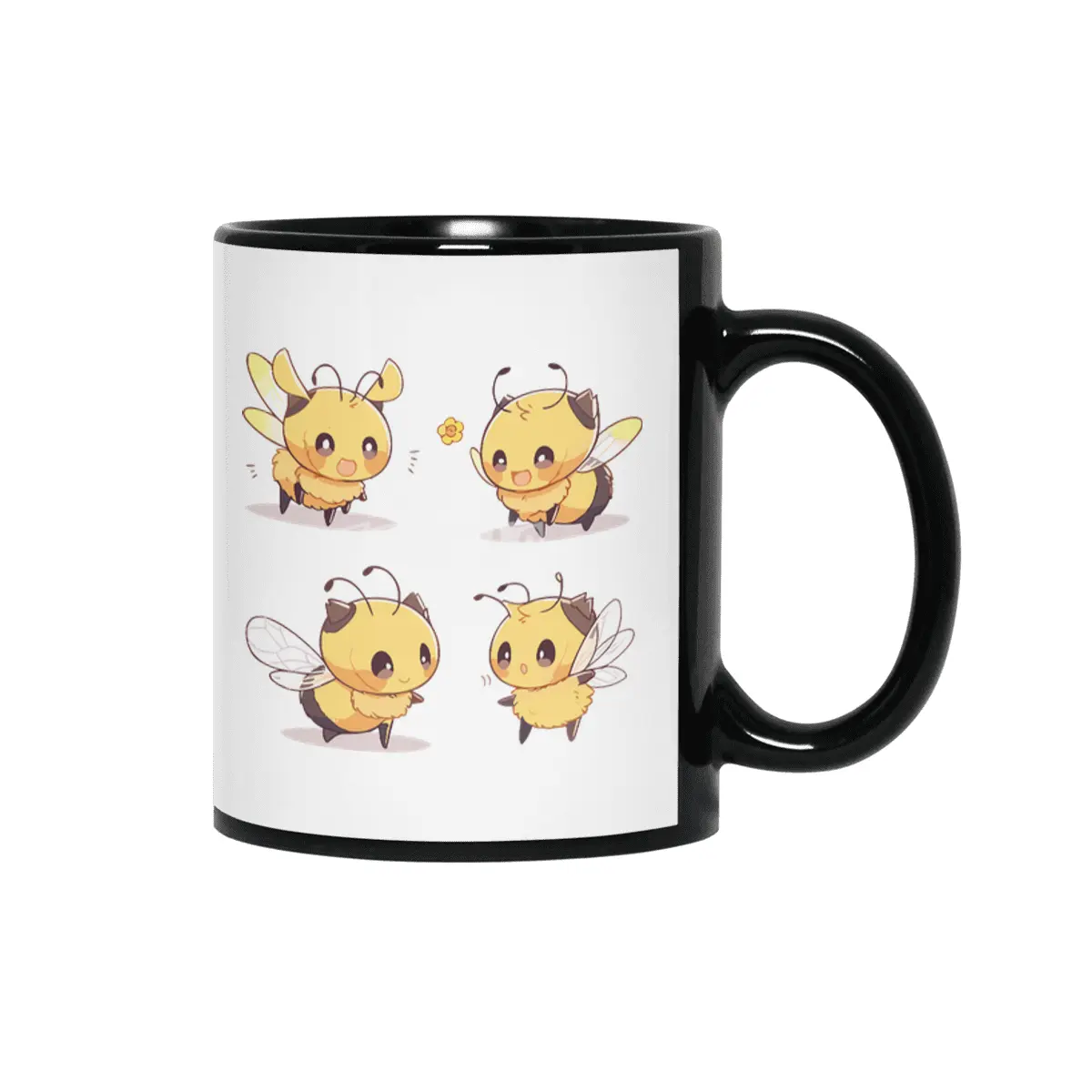 Cute Bee Siyah Kupa