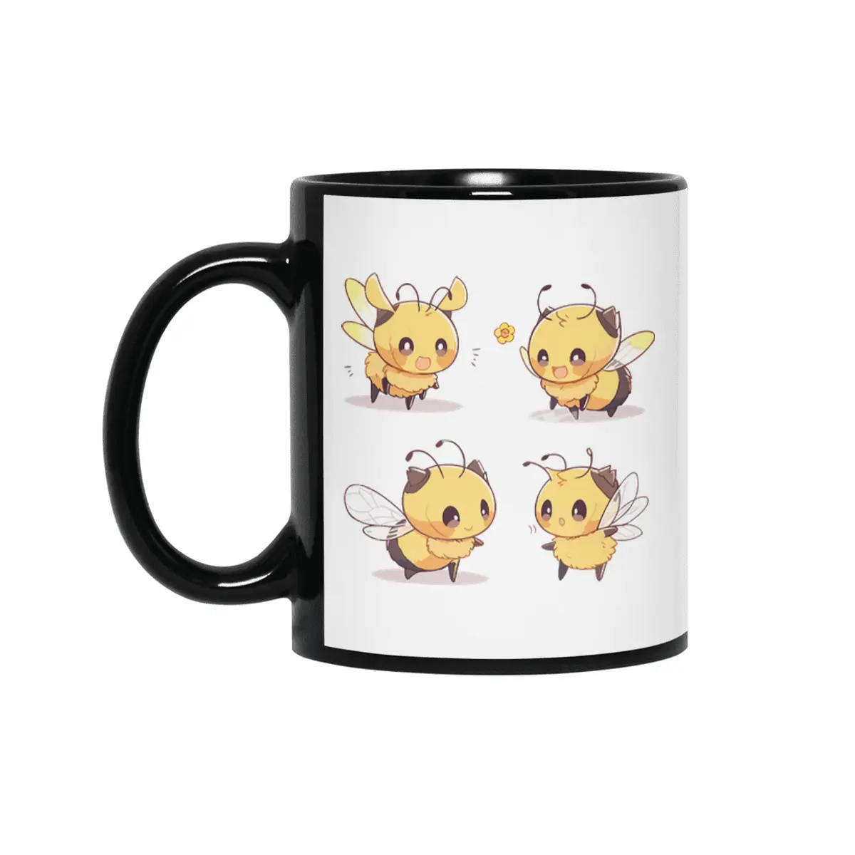 Cute Bee Siyah Kupa